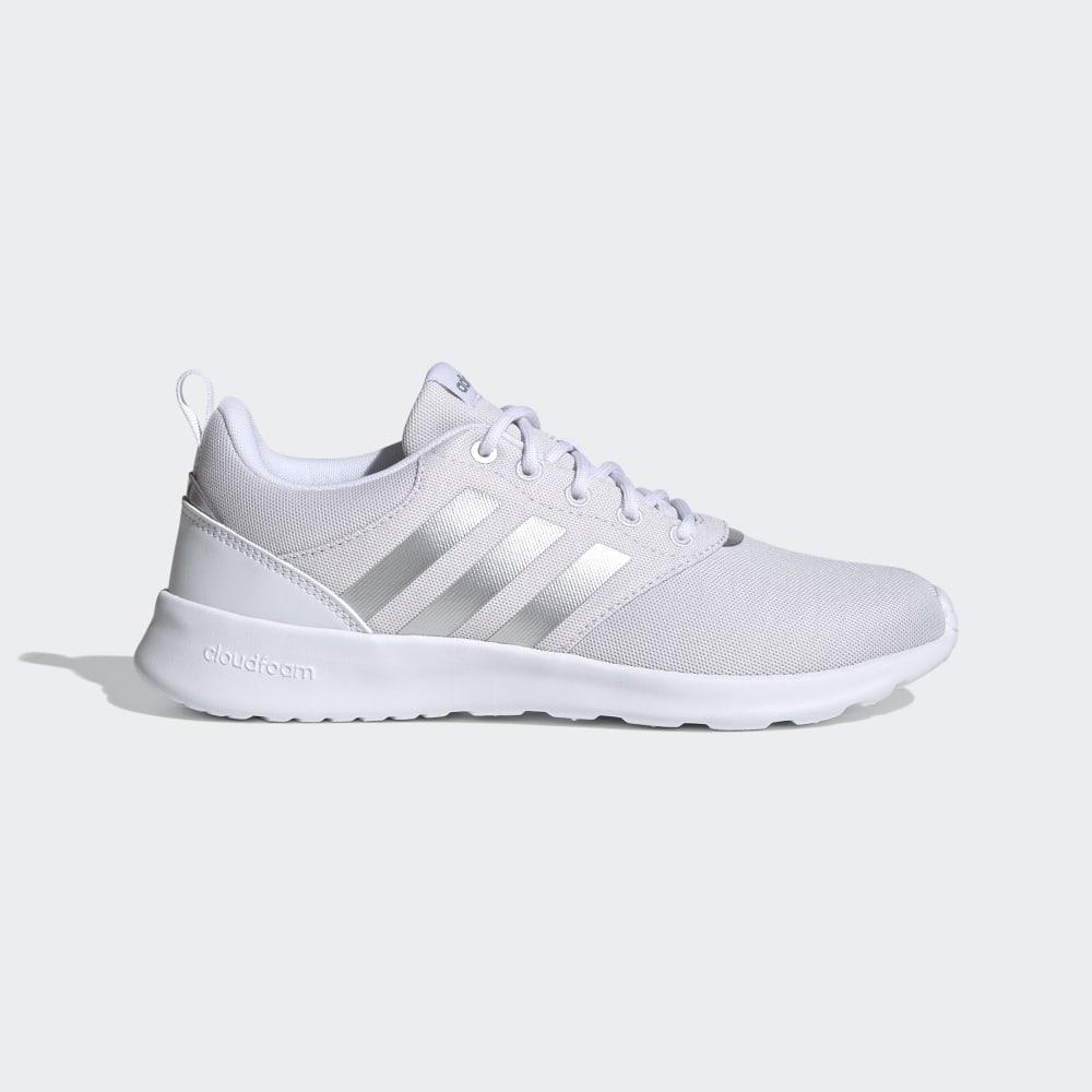 Adidas Women's QT Racer 2.0 Running Shoes White/Silver Metal/Grey Ireland FV9612